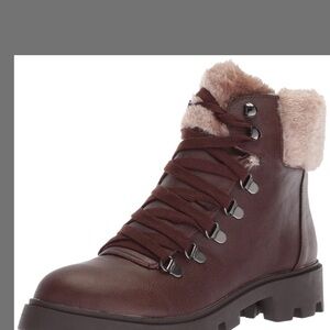 Women's Brown Fur-Lined Winter Boots